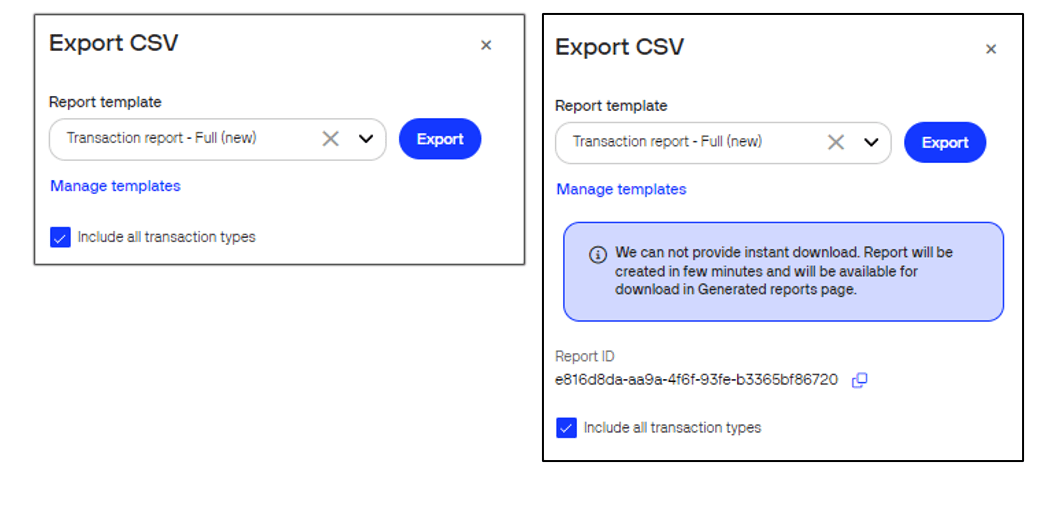 How to export a report | Verifone Central | Verifone Developer Portal